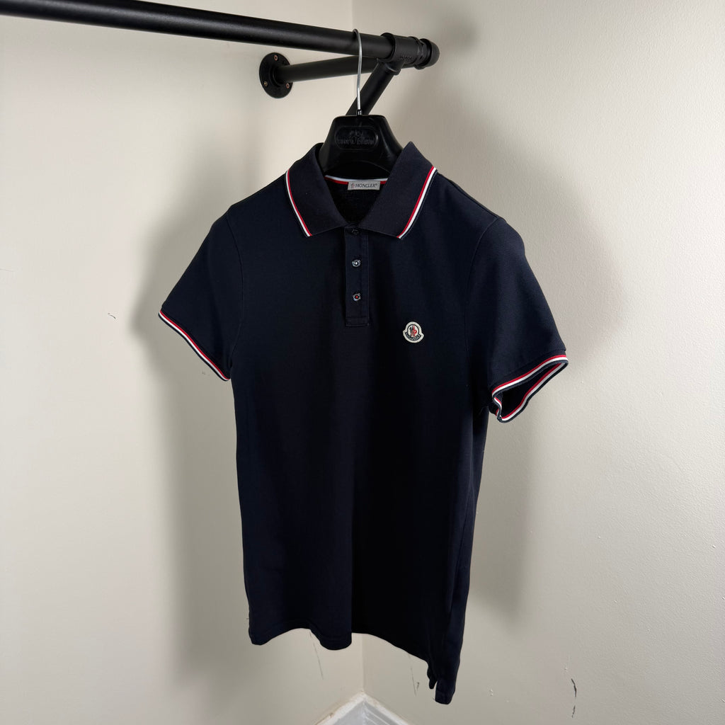 Moncler Navy Polo Shirt - XS 17.5’’