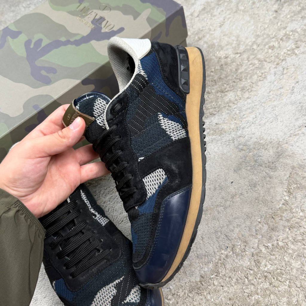 Valentino Garavani Mesh Blue Camo Trainer’s - Fit 7.5/8UK