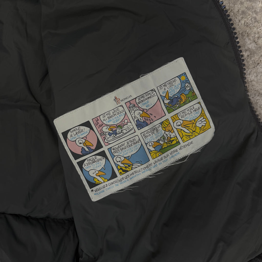 Moncler Montgenevre Grey Wool Puffer Jacket - 4 (Large 23.5’’)