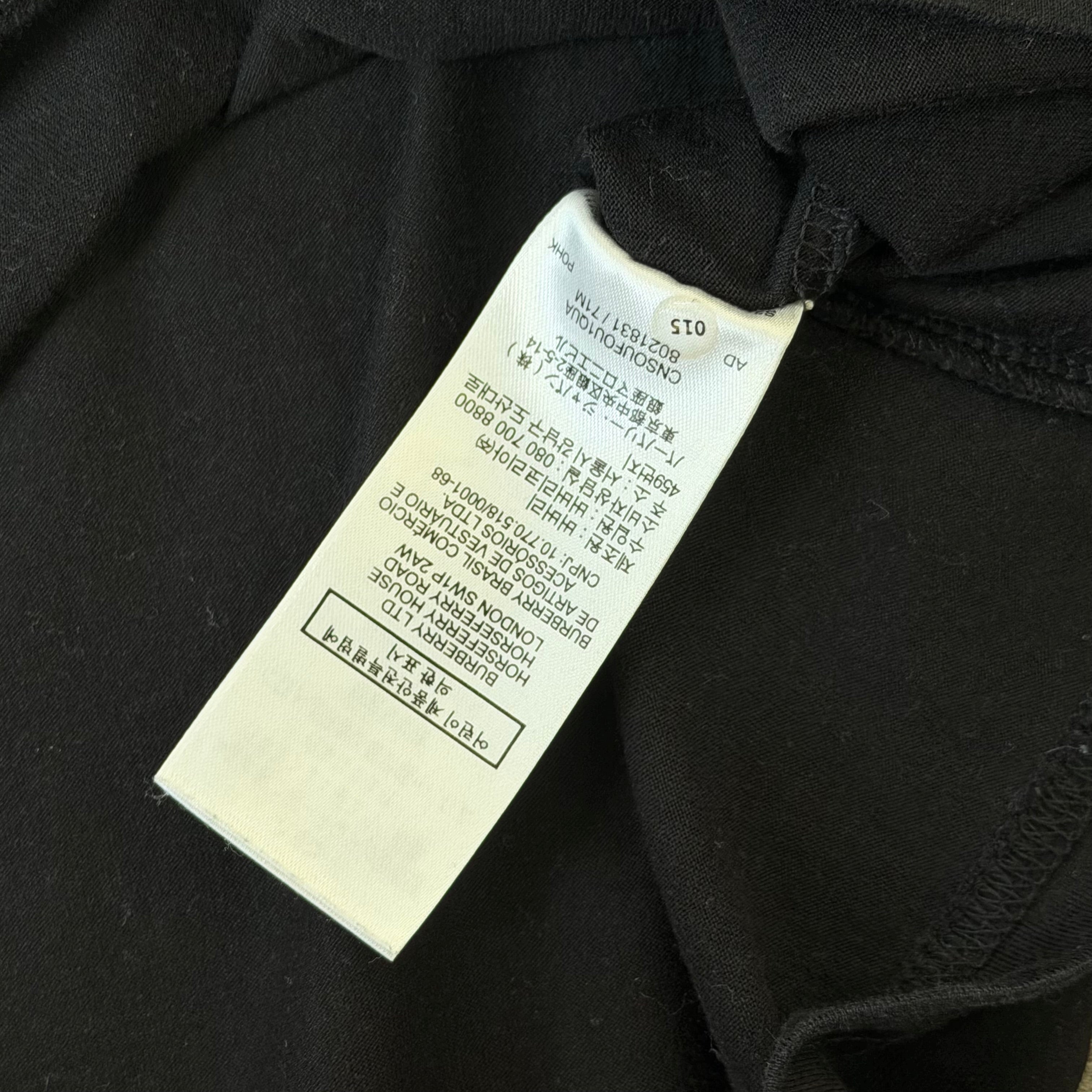 Burberry Box Logo Print T-Shirt Black 21’’