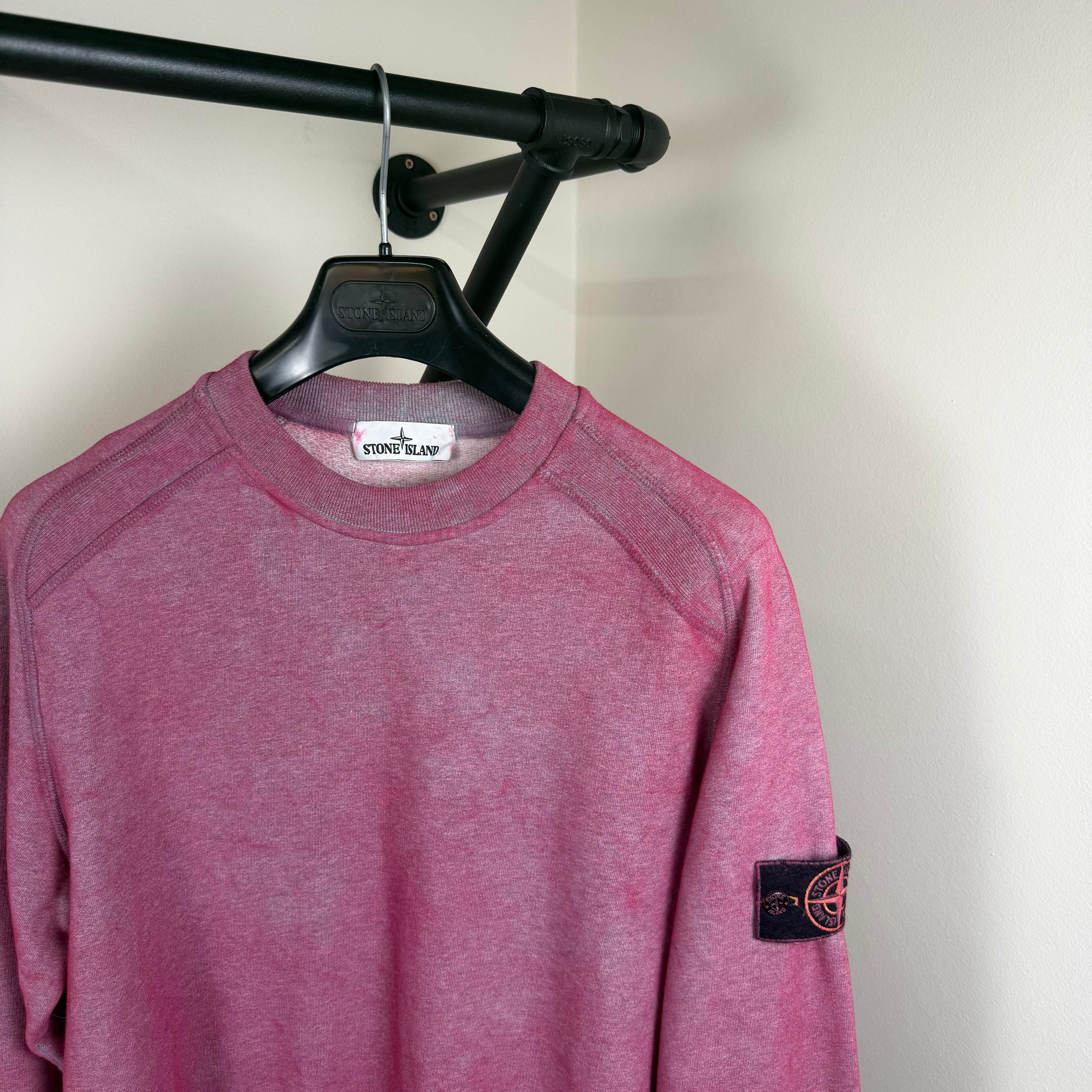 Stone Island Pink Dust Crewneck - Small 21.5’’