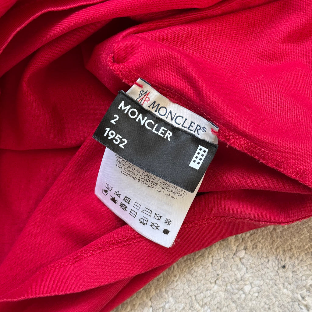 Moncler Red Graphic T-Shirt - Small 19’’