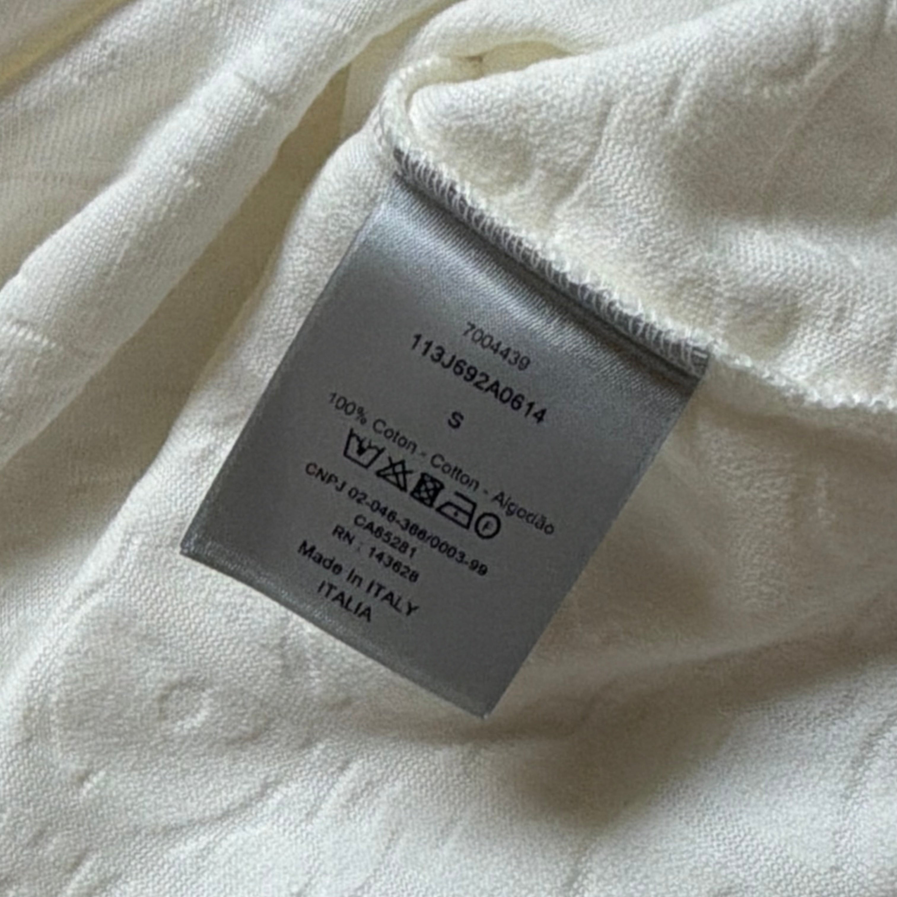 Dior White Towel T-Shirt - Medium 21’’