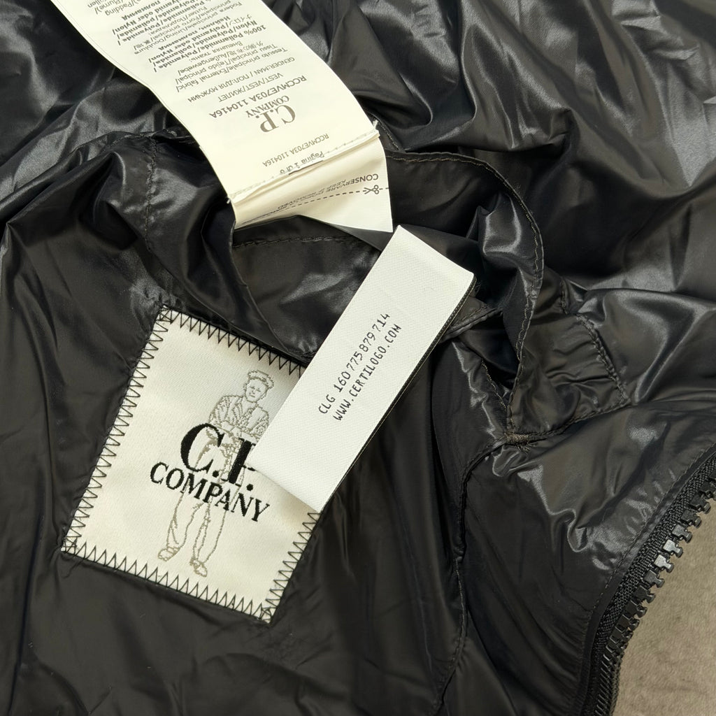 C.P Company DD Shell Black Len’s Gilet - Medium 21’’
