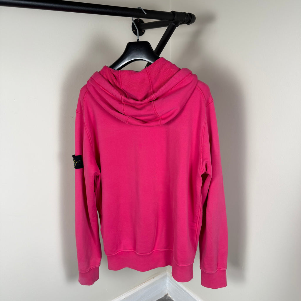 Stone Island Pink Zip Up Hoodie - Large L 24’’