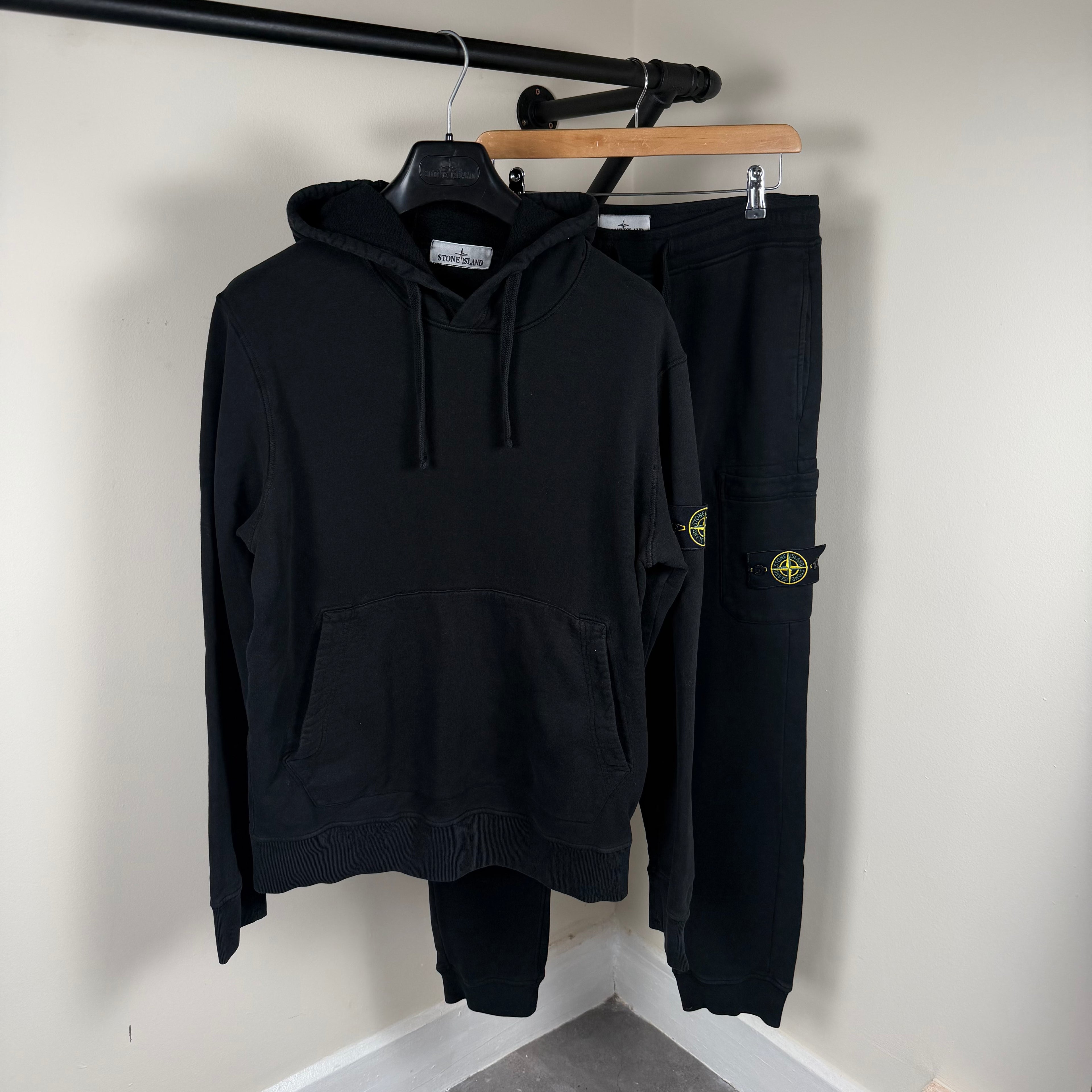 Stone Island Black Tracksuit - Large 22’’