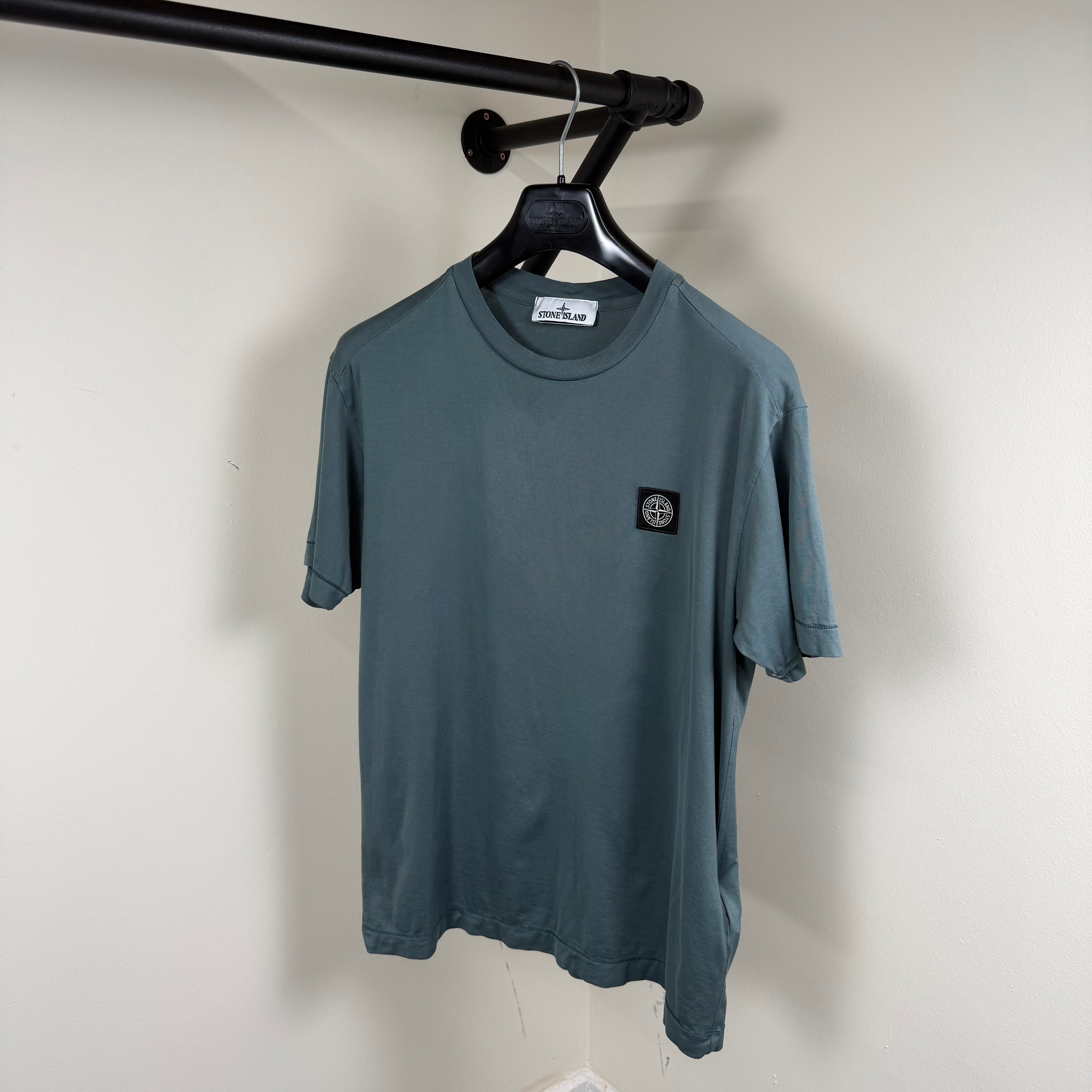 Stone Island Compass Cyan T-Shirt - Medium 20’’