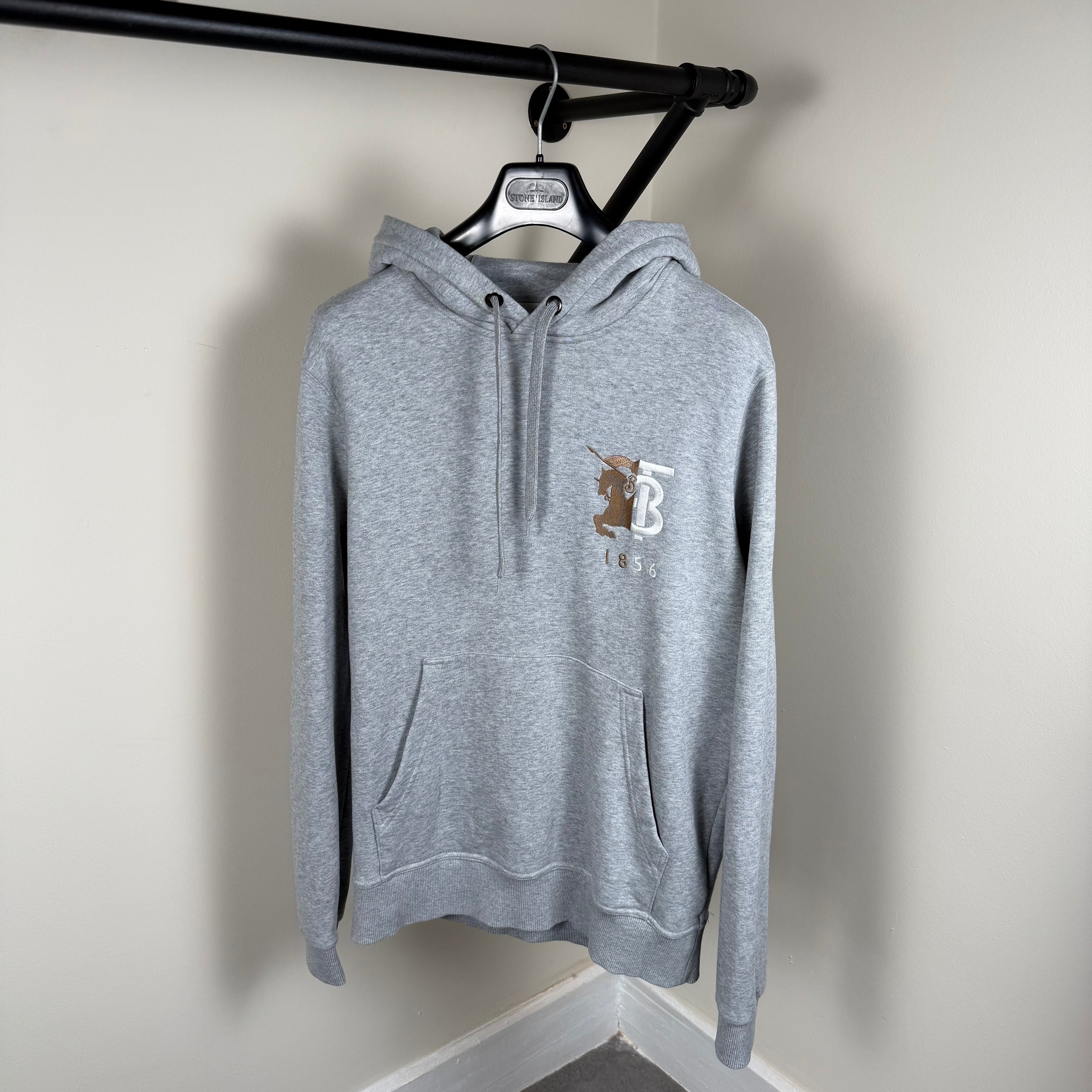 Burberry TB Grey Hoodie - Medium 22’’
