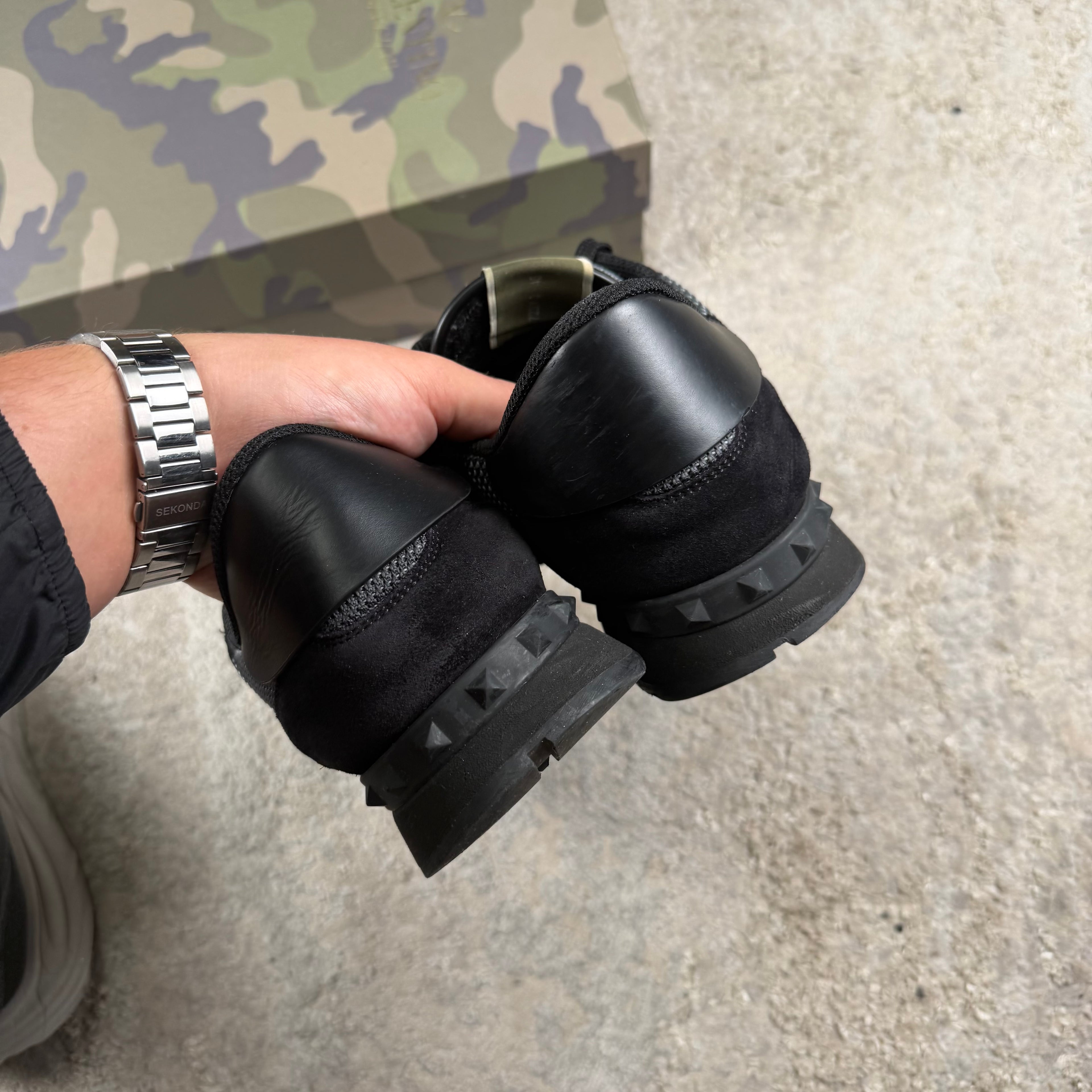 Valentino Garavani Black Camo Trainer’s - Fit 11/11.5UK