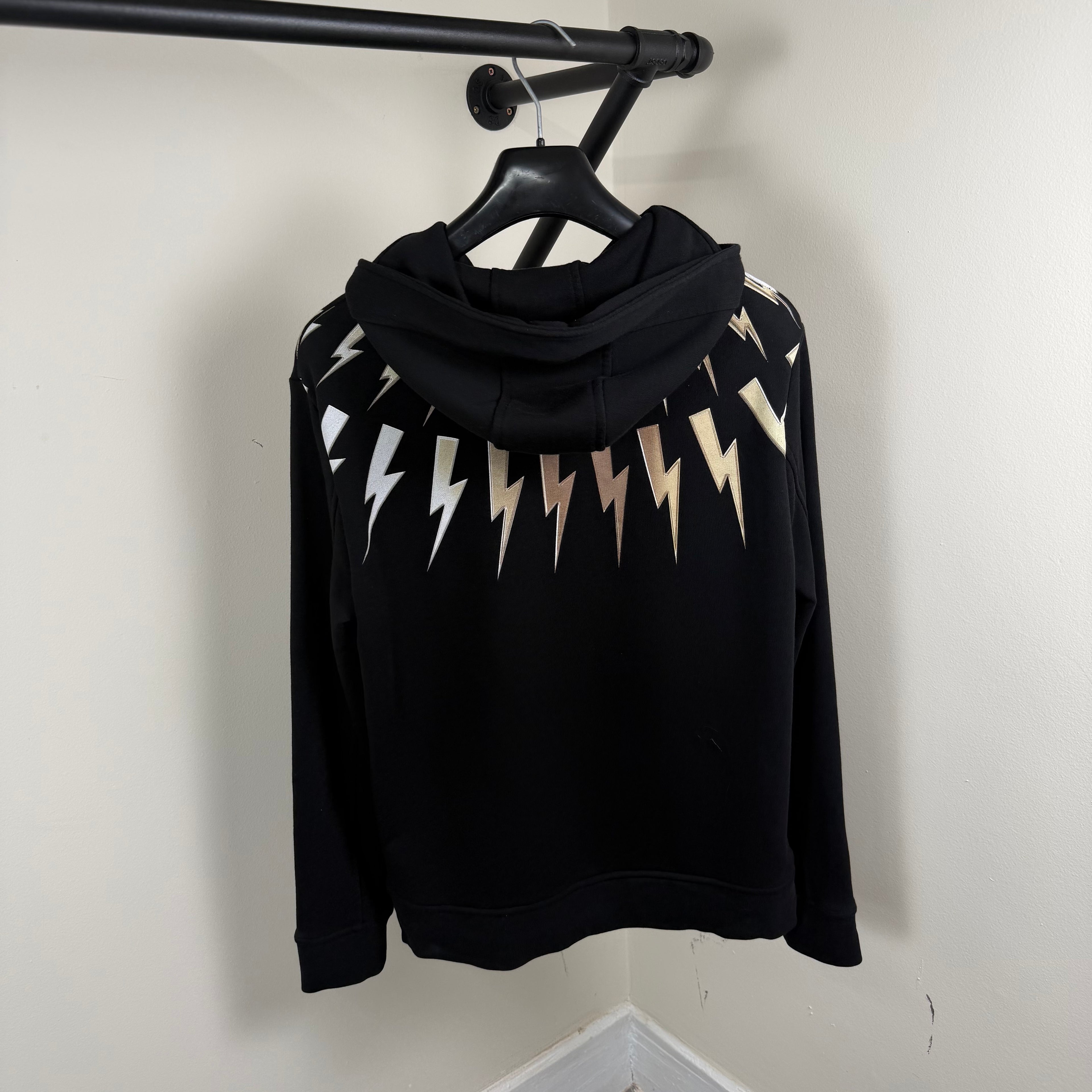 Neil Barrett Gradient Bolt Hoodie - Medium 21’’