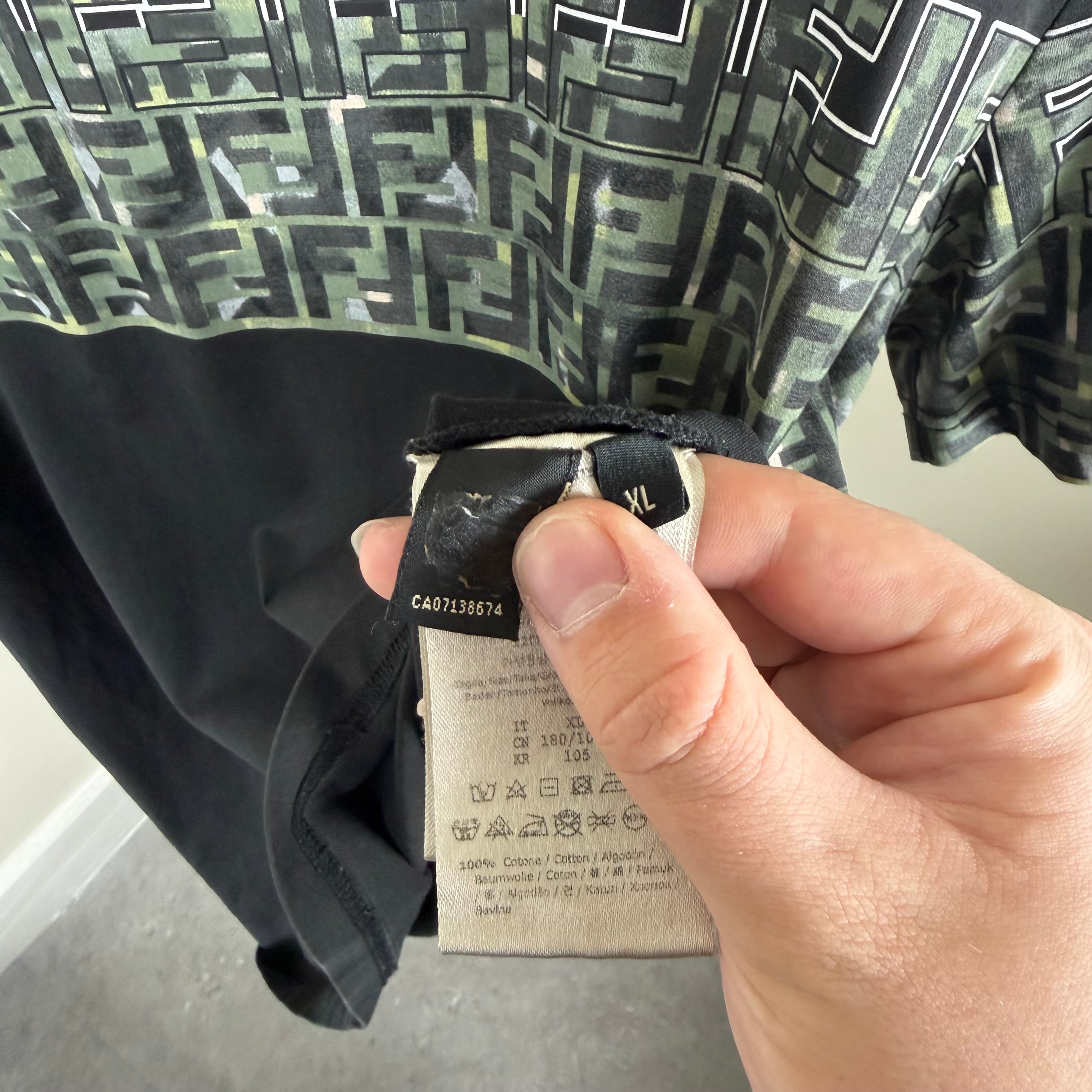 Fendi Camo T-Shirt - Medium 21’’