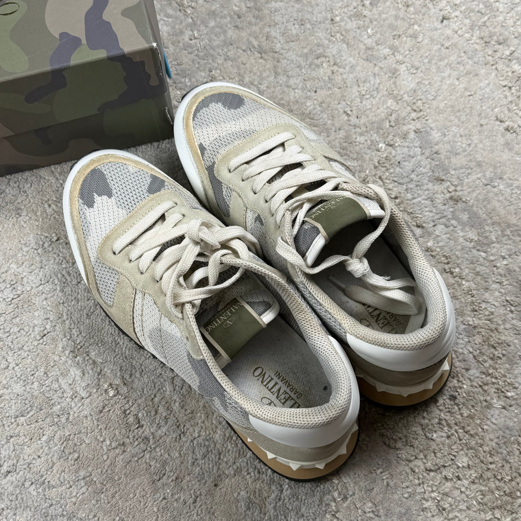 Valentino Garavani White Camo Trainer’s - 8.5/9UK