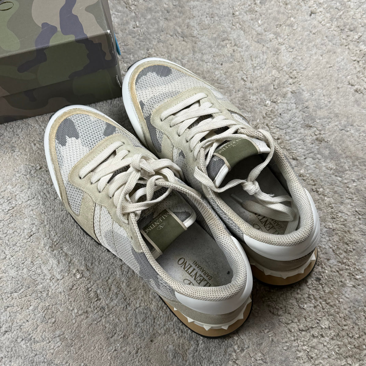 Valentino Garavani White Camo Trainer’s - 8.5/9UK