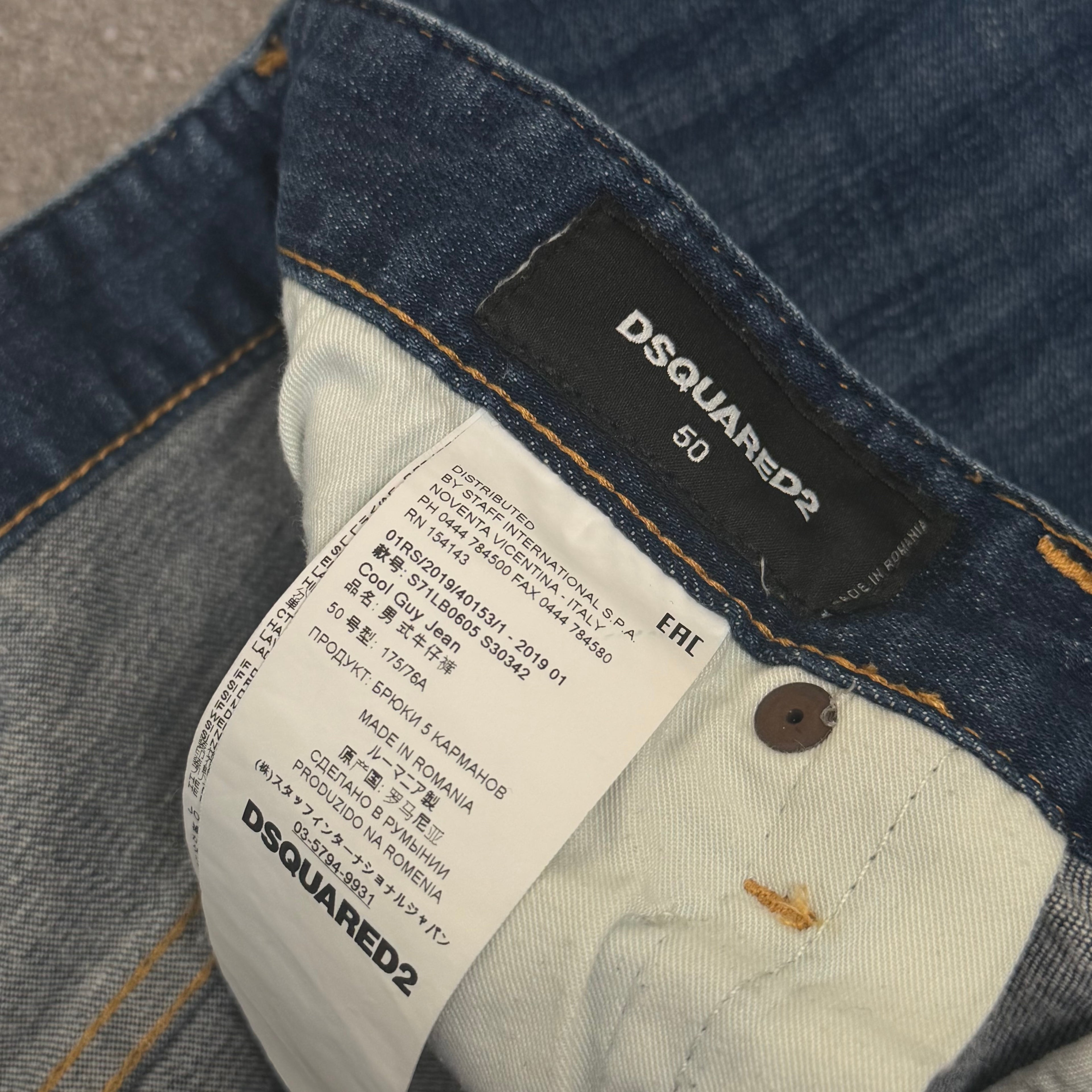 Dsqaured2 Blue Denim Jeans - 34W
