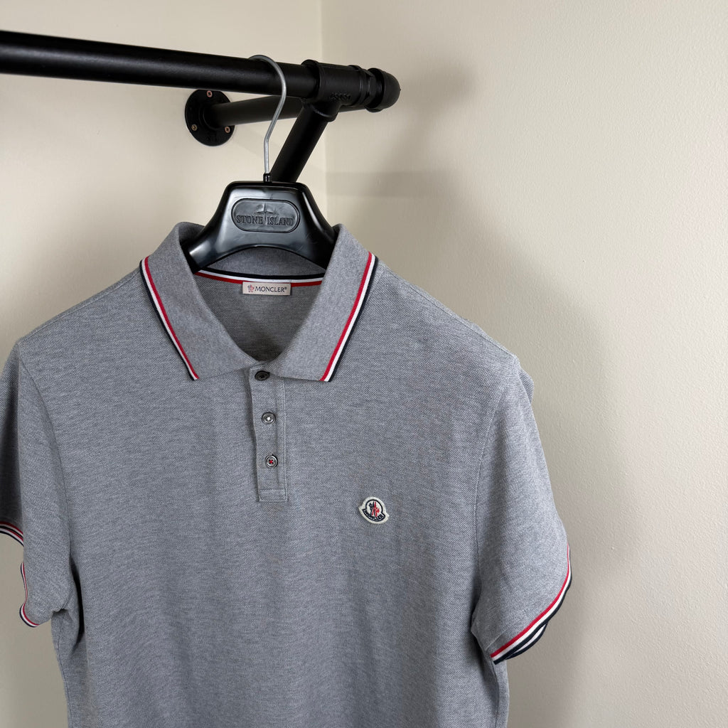 Moncler Grey Polo Shirt - Large 21’’