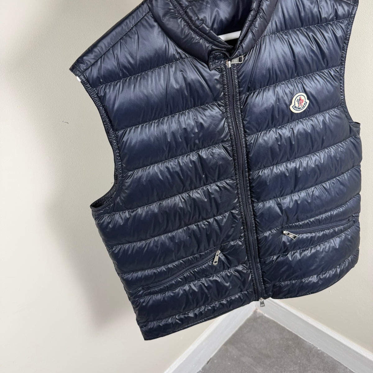 Moncler Gui Navy Gilet - Size 4 (Large 22’’)