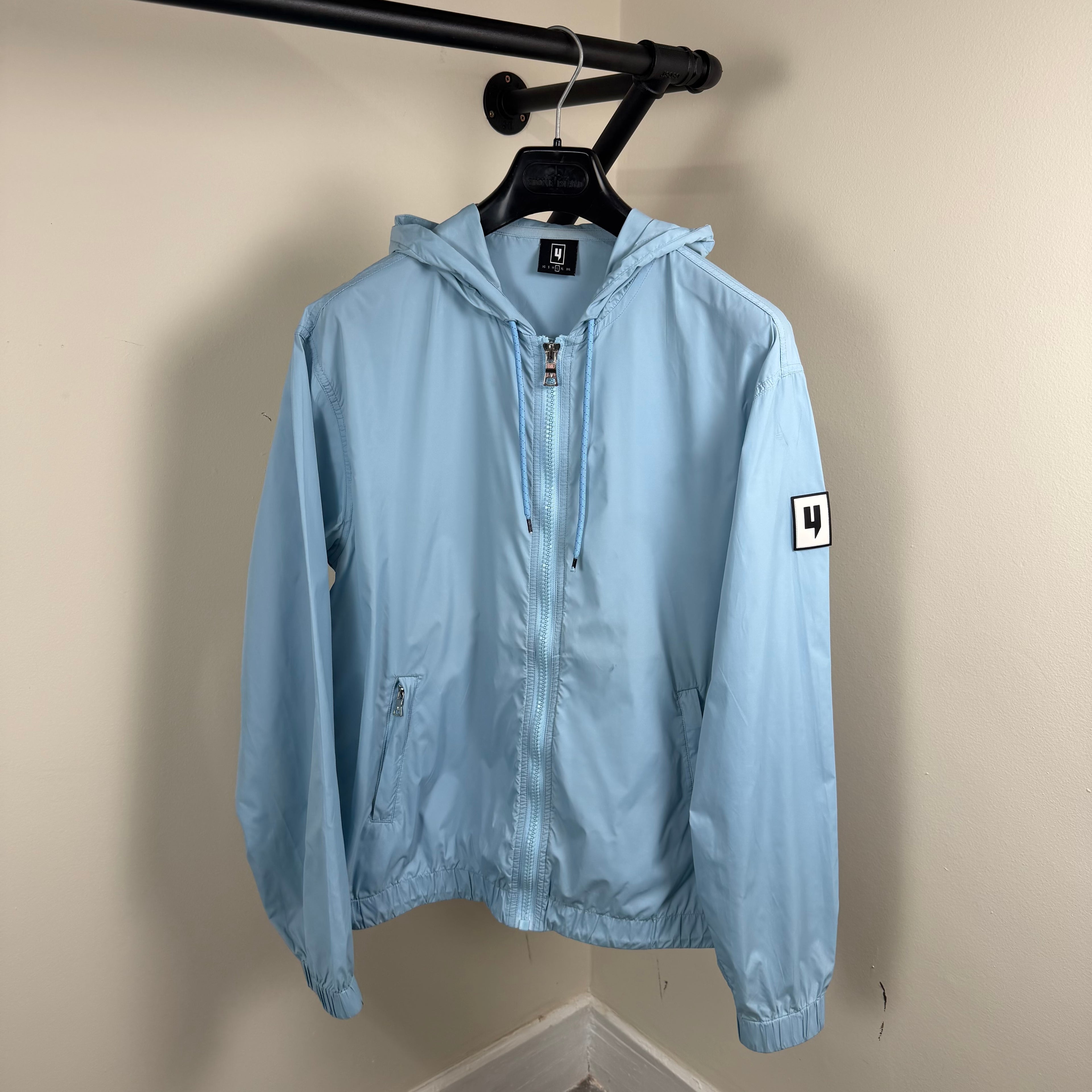 YELIR World Baby Blue Windbreaker - Large 22.5’’