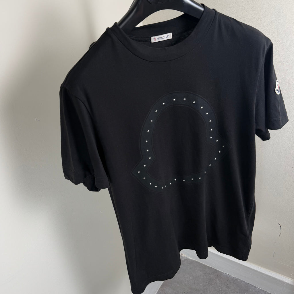Moncler Black Graphic T-Shirt - Medium 20’’