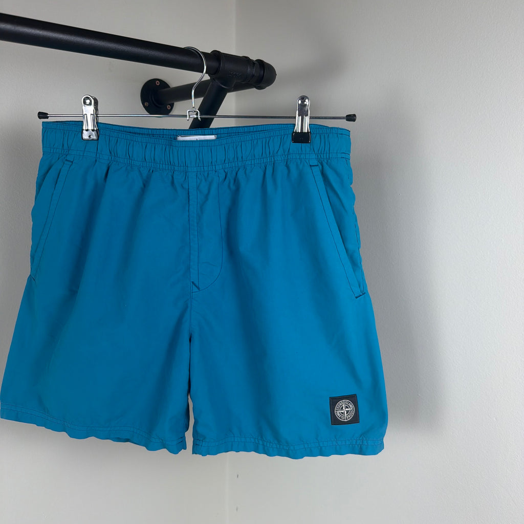 Stone Island Compass Blue Swimming Shorts - Medium