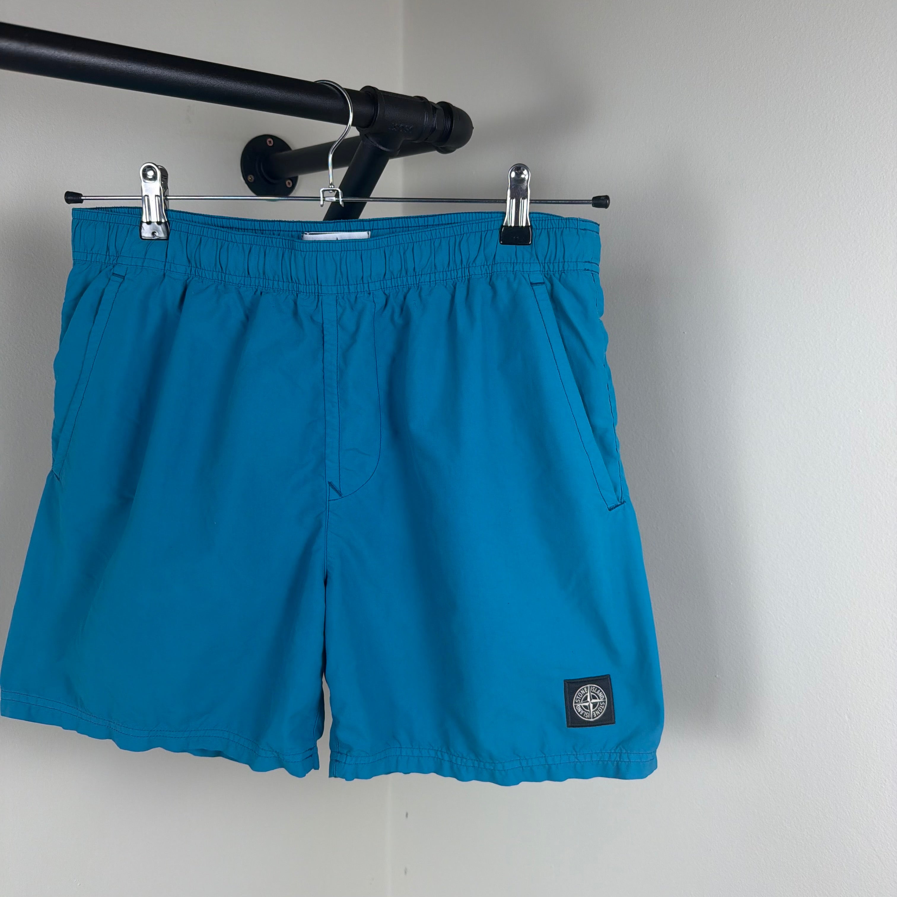 Stone Island Compass Blue Swimming Shorts - Medium