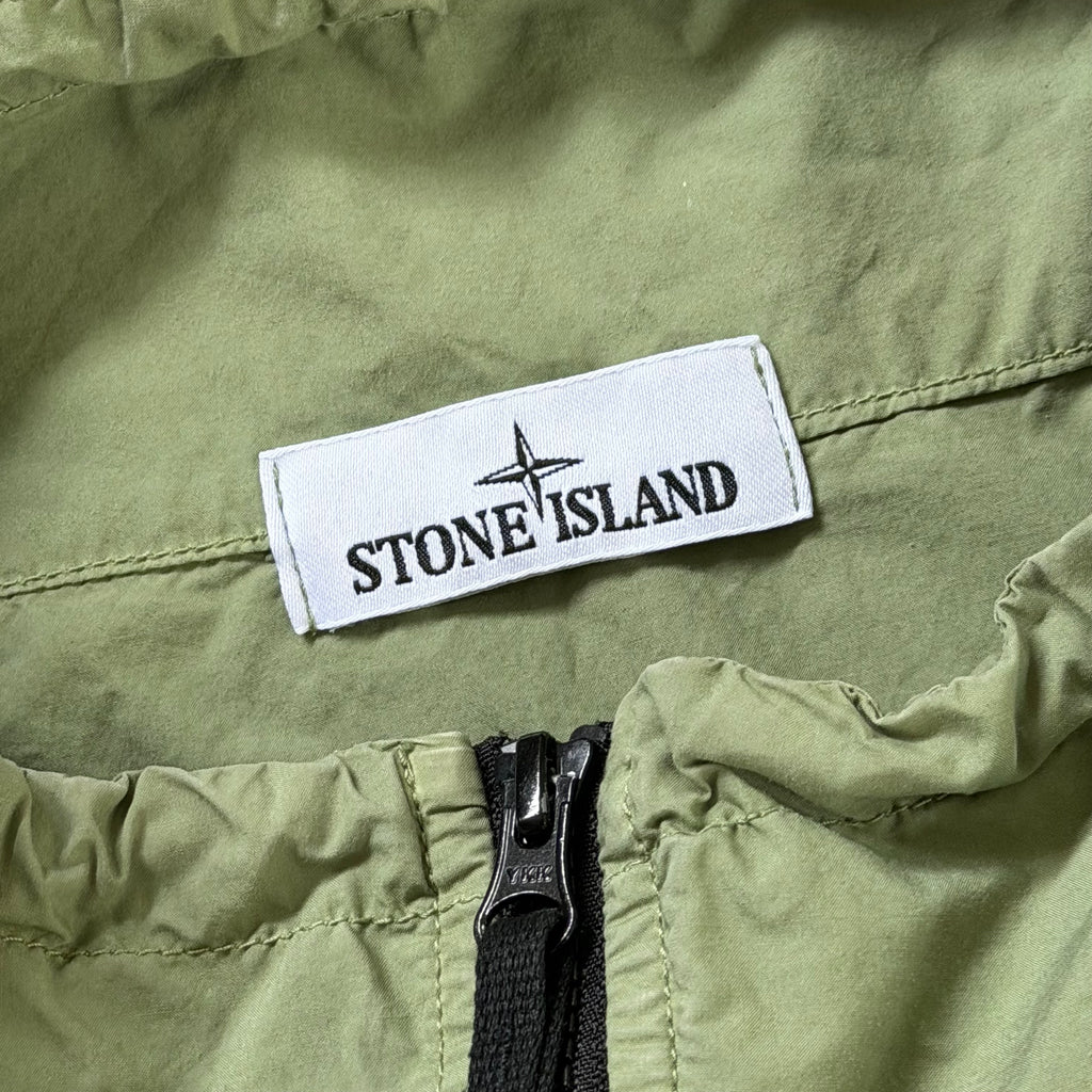 Stone Island 1/4 Zip Green Smock - 3XL 28’’